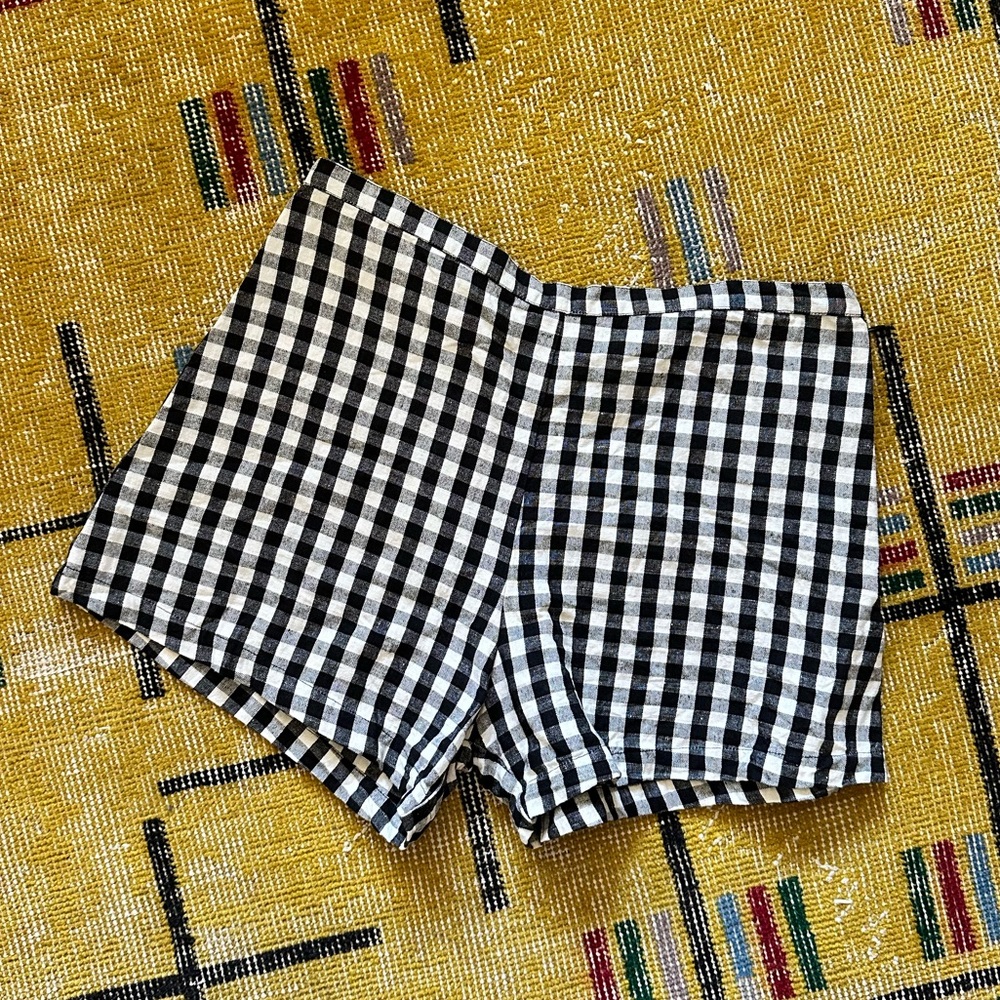 Ali Golden Gingham Shorts